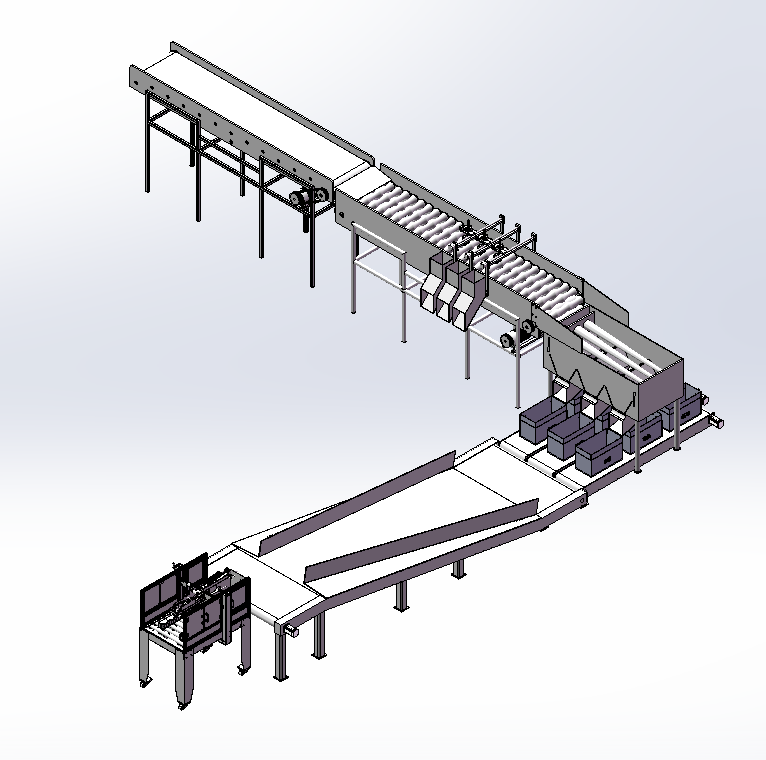 苹果输送打包机