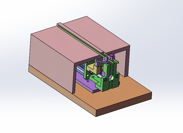 气缸推动的90度折弯机