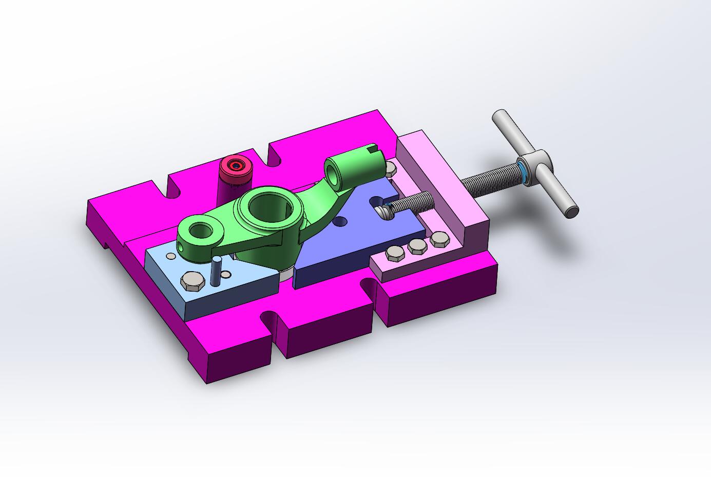 推动架加工工艺及铣35端面和50端面三维夹具设计