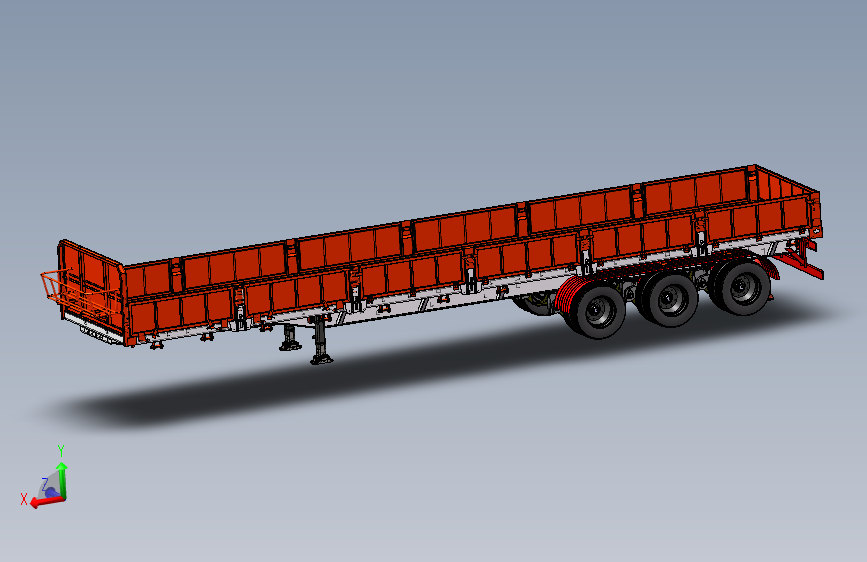 侧翻 半挂车总成=1361594=300