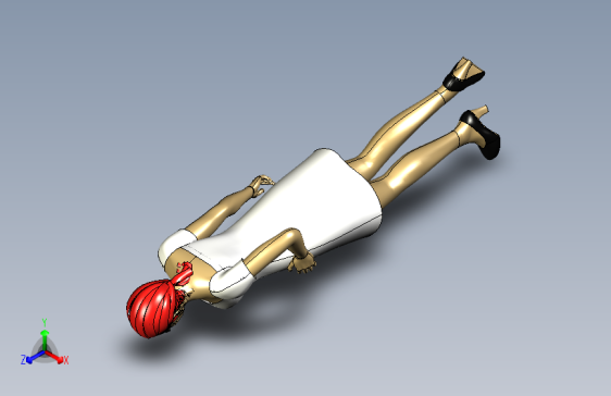 穿连衣裙的人类女人妇女模型 =182151=10