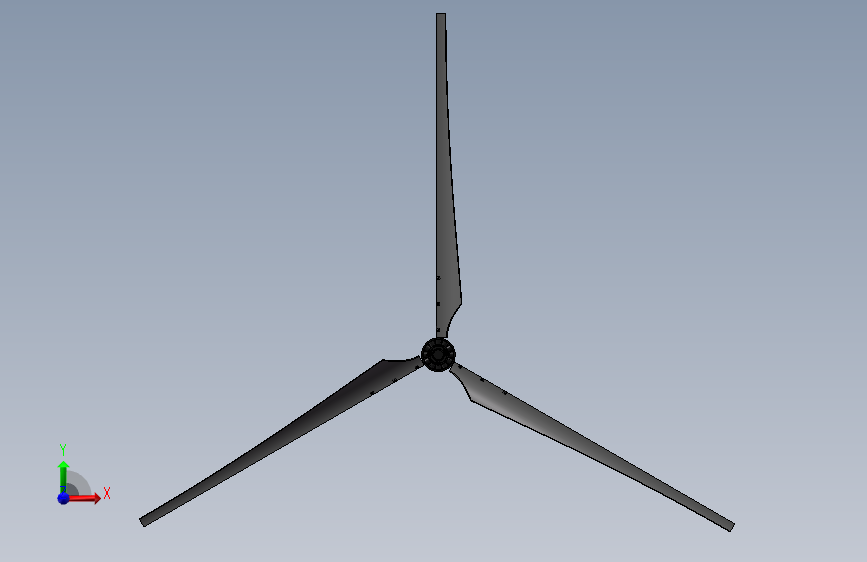 大型风力发电机风扇螺桨模型=252917=10