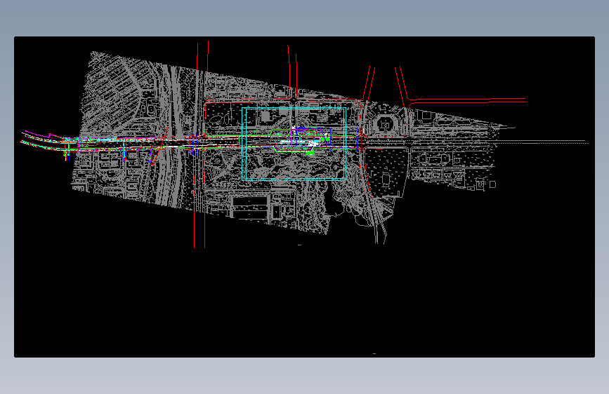 地铁明挖地下二层双跨岛式站台车站=1075334=75