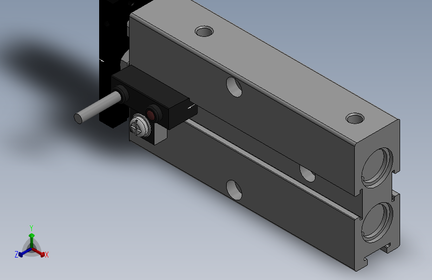 标准件，气缸滑块指示灯急停