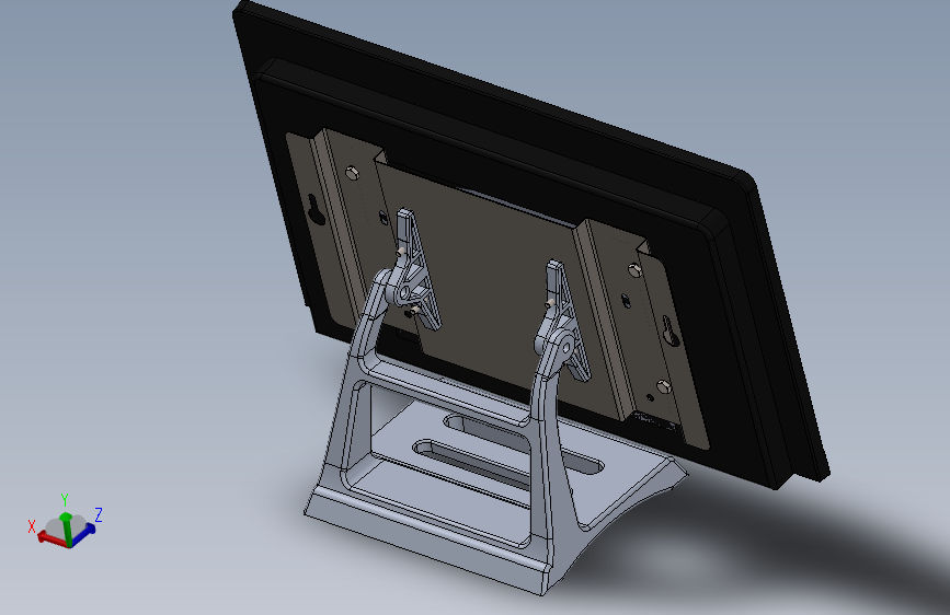 电脑显示器支架设计三维模型=1396251=0