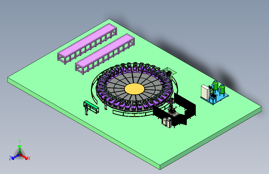 发泡机流水线模型=460900=300