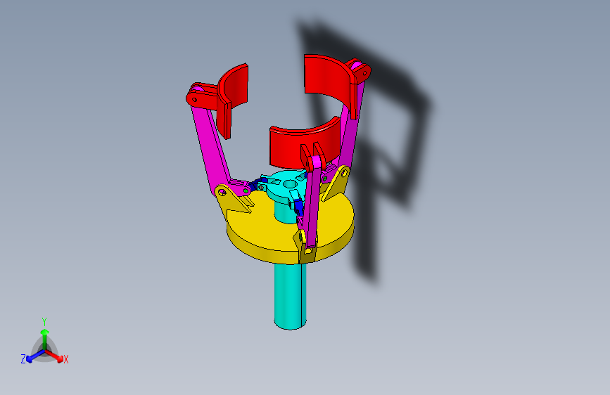 管道自动定心三抓夹紧机构=592326=30