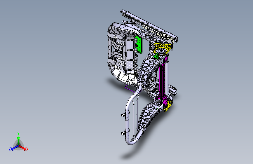 国产某汽车前排座椅骨架数据 =498217=50