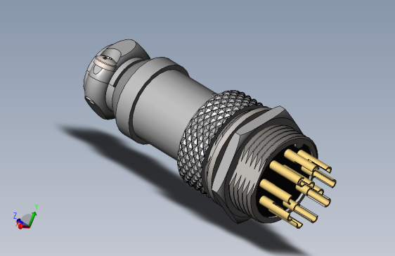 航空插头M16X1(9芯）=420957=15