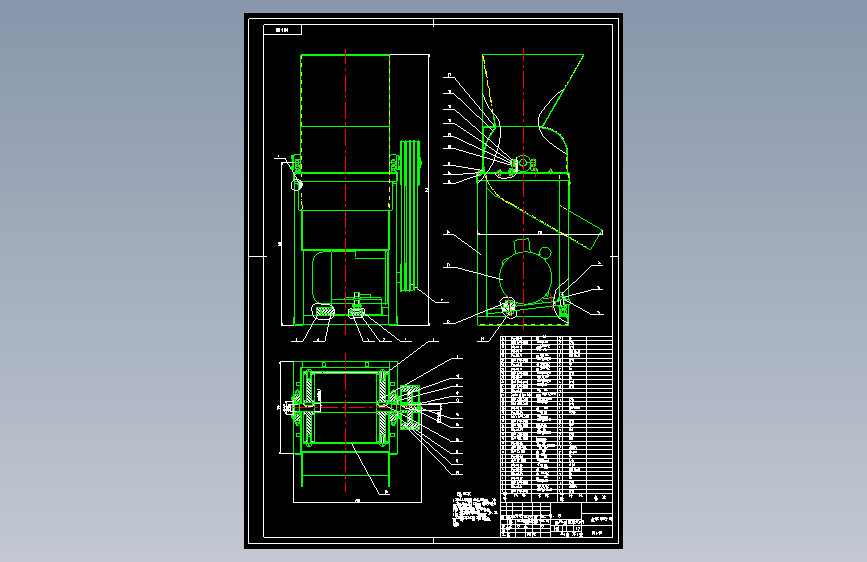 红薯磨粉机CAD图纸=853109=150