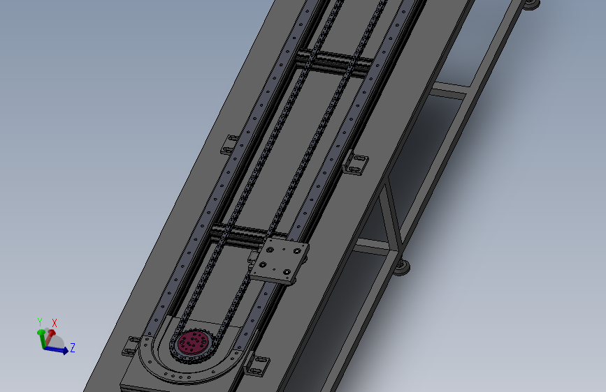 环形导轨输送线500重载V型环形导轨线=1420140=60