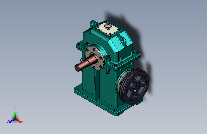 基于ProE的蜗轮蜗杆减速器设计及其运动仿真【i 30 Z1 2 Z2 60 D 300mm F 20000 =297702=520