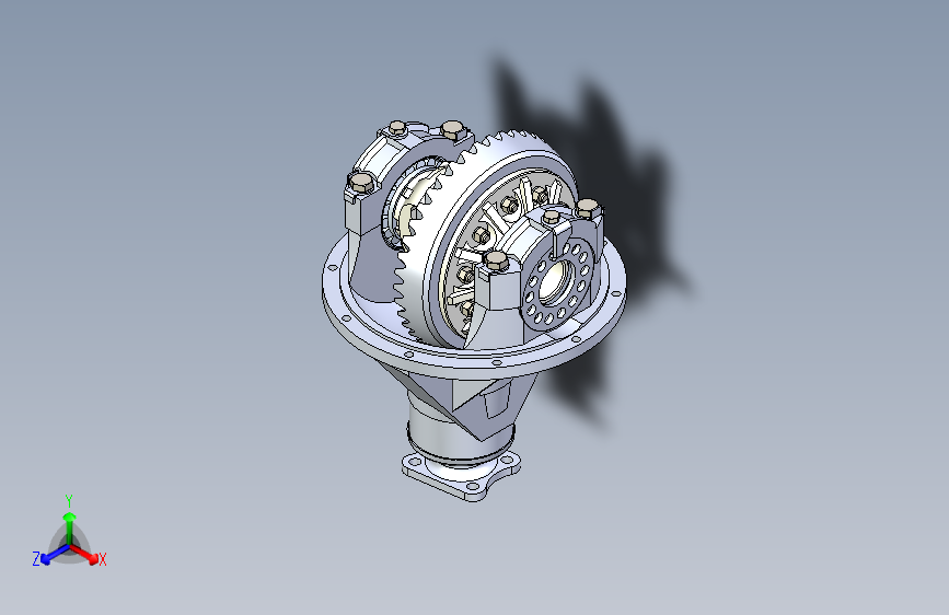 汽车后驱动桥主减速器