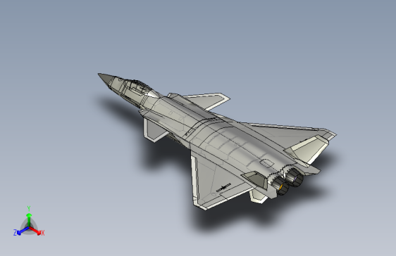歼20飞机ug三维模型=924223=200