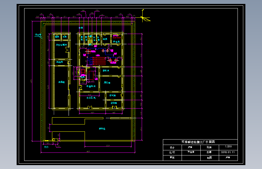 可降解淀粉膜工厂平面图=445578=10