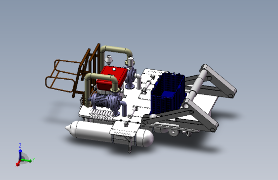 莲藕收获机三维设计=398908=250