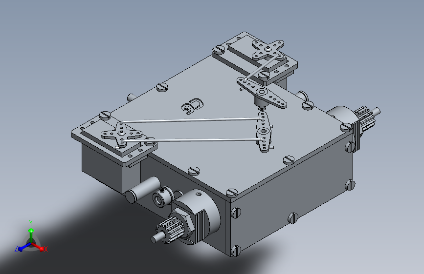 模型坦克双流传动波箱CGⅠ=1331373=100