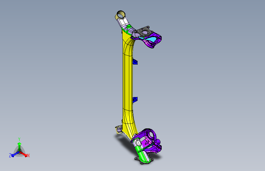 某车型扭力梁式拖曳臂非独立后悬架焊接总成=65528=50