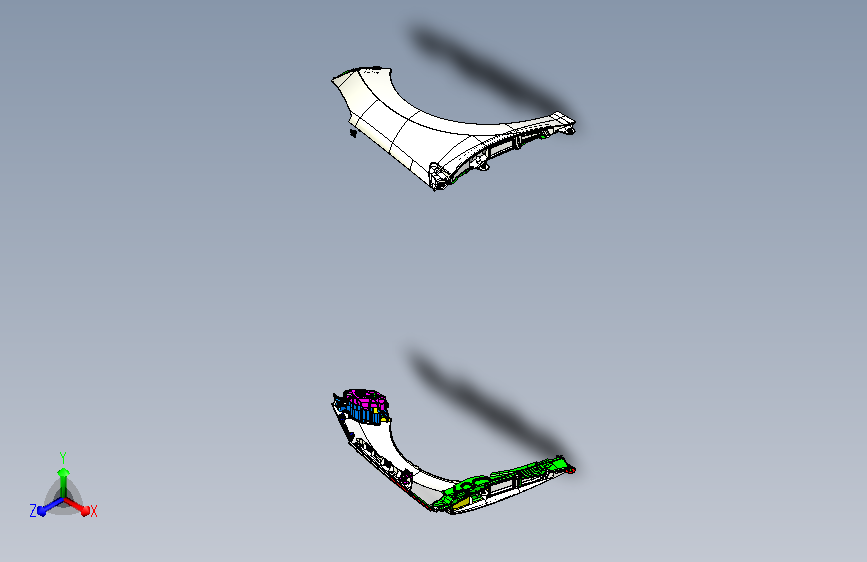 某合资轿车塑料翼子板结构数据=786908=30