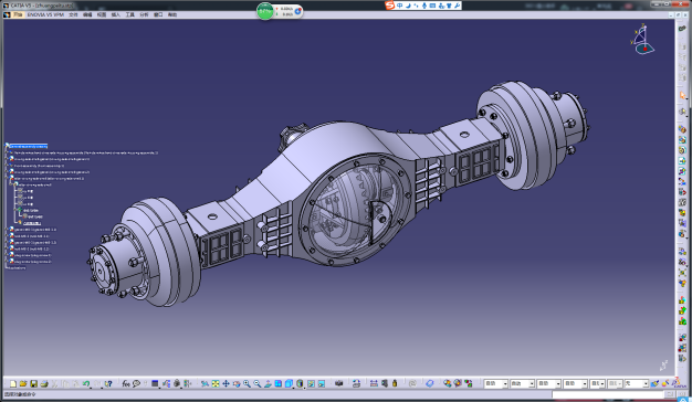 某商用车贯通式驱动桥设计(CATIA+CAD)=328489=220