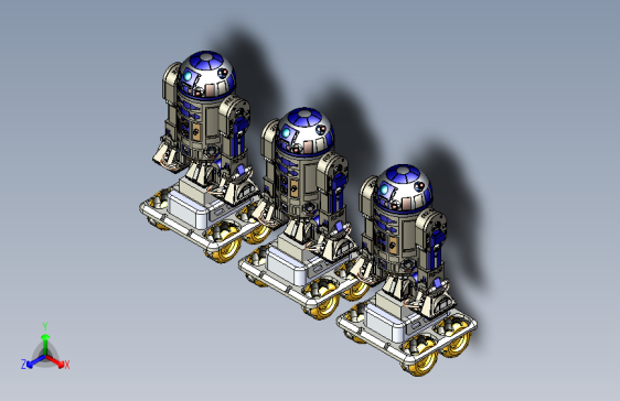 带有麦轮小车底盘的维修机器人