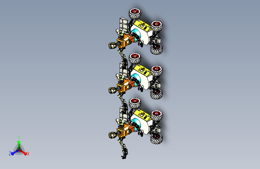 带有小车底盘的自主移动仿生机器人