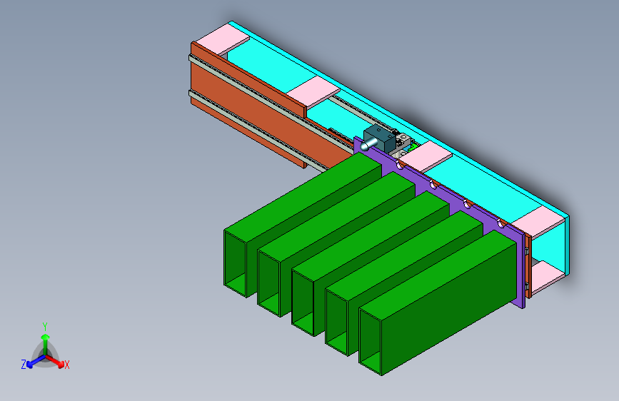 弹仓阵列等距举升机构设计