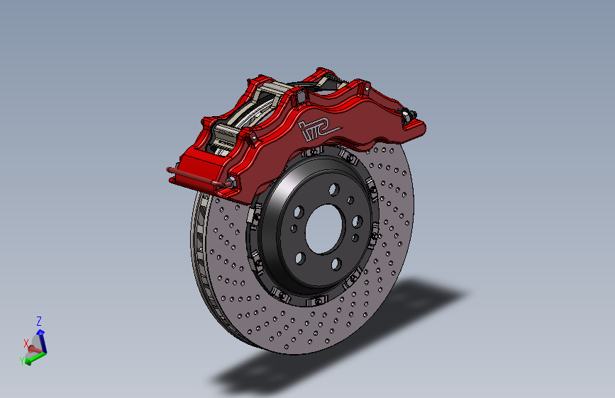 盘式刹车系统设计模型（设计使用）=93350=25