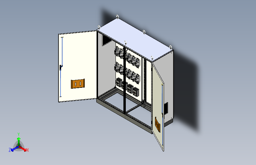 刀开关软启动plc控制柜双柜
