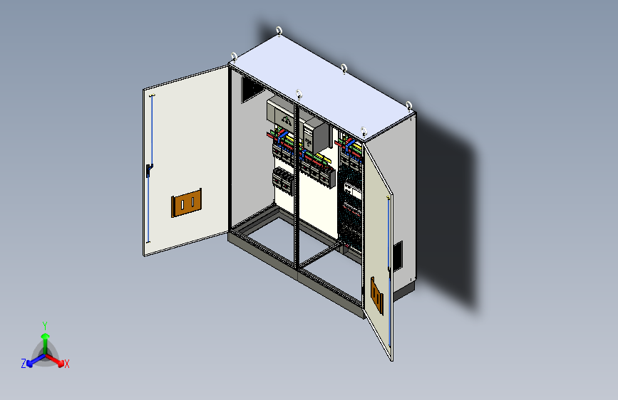 德力西双电源plc控制柜