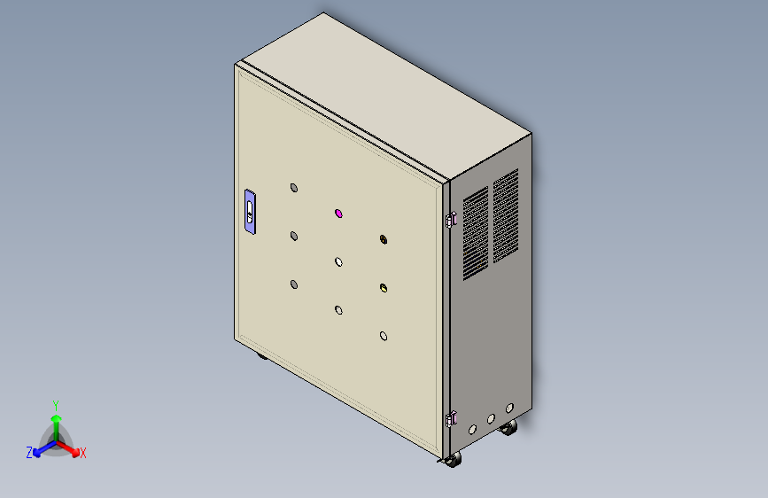 电控柜设计模型图