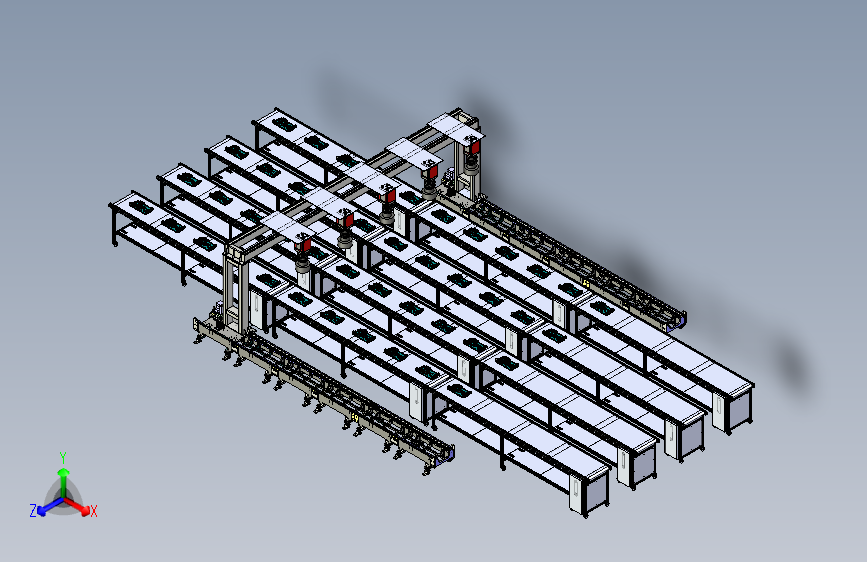 电路板元件视觉检测机构模拟