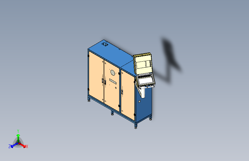 电气操作柜三维设计