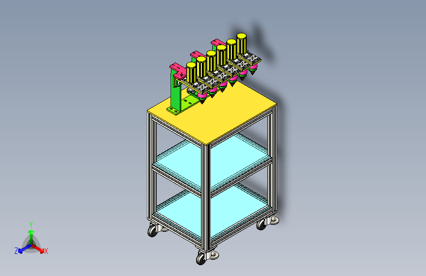 多工位气动打孔工装