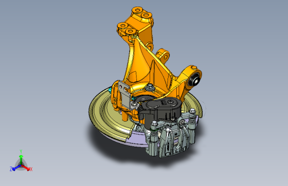 汽车后制动器总成（EPB驻车制动器）=1389276=100