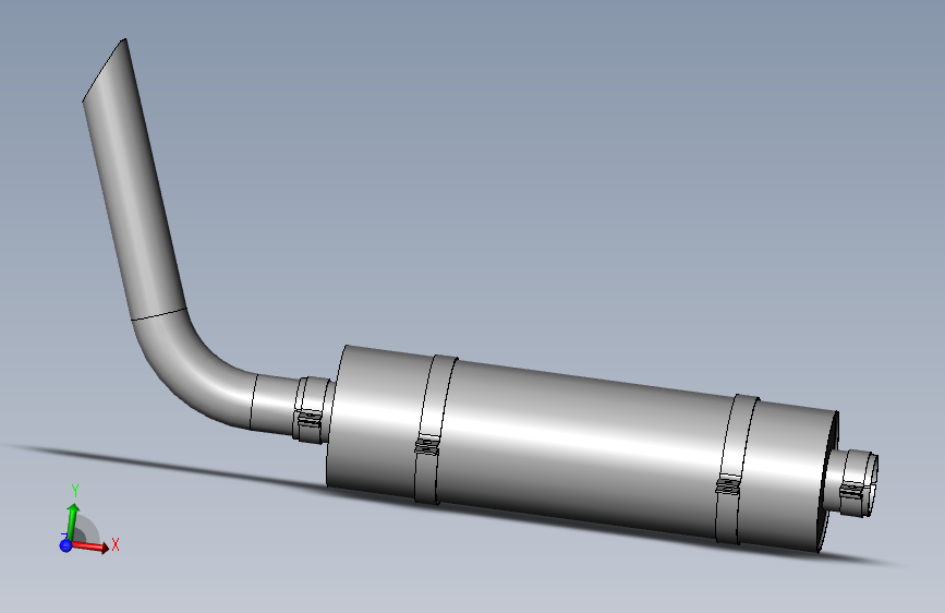 汽车排气筒模型=241311=10