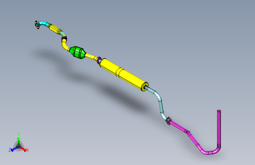 汽车尾气排气系统模型=904984=55