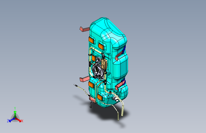 汽车油箱模型stp=1095490=100