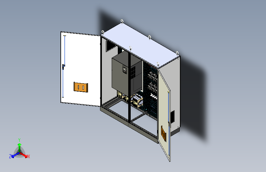 仿威图柜组装刀开关软启动plc+双电源软启动plc控制柜 56116