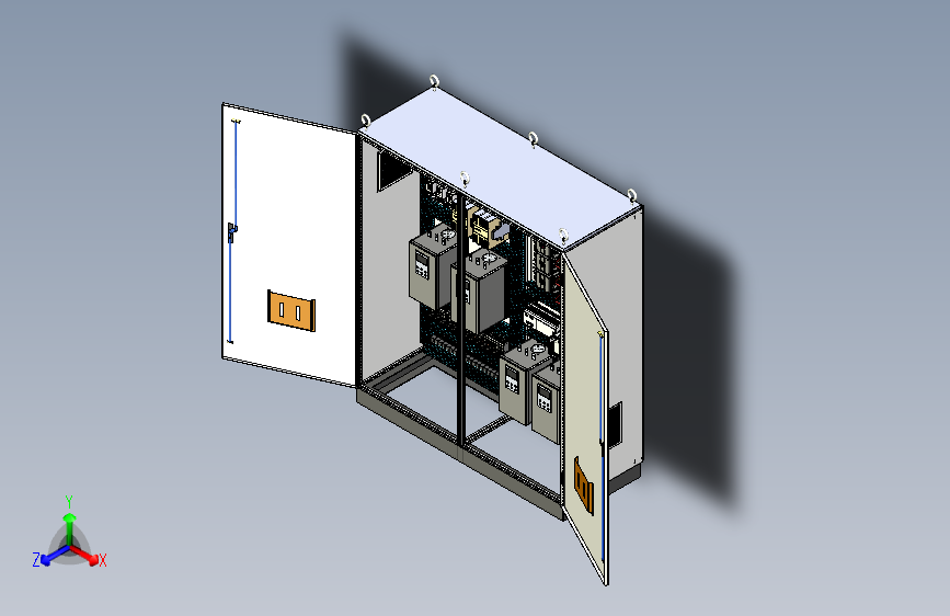 仿威图柜组装软启动+630A竖装plc软启动控制柜
