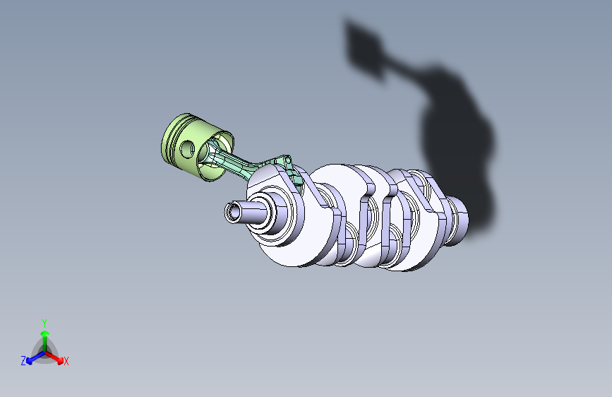 曲柄连杆机构模型=19911=10