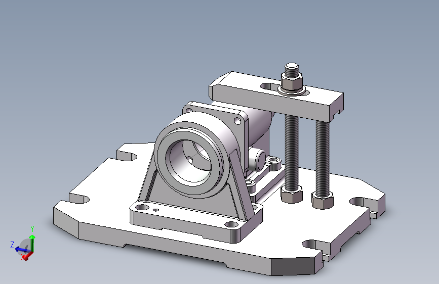 底座零件加工工艺规程及镗孔夹具设计[含SW三维图]