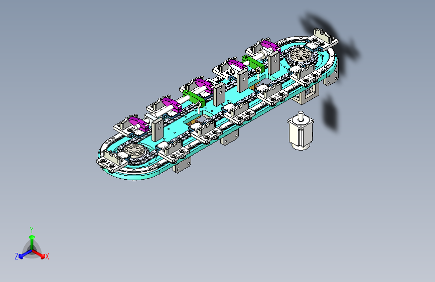 环形轨道，环形导轨，精密装配线