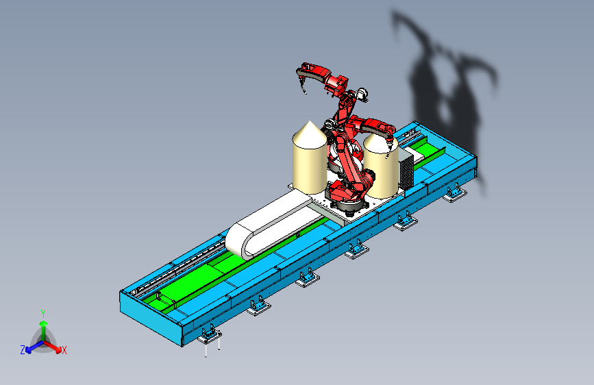 机器人第七轴地轨设计