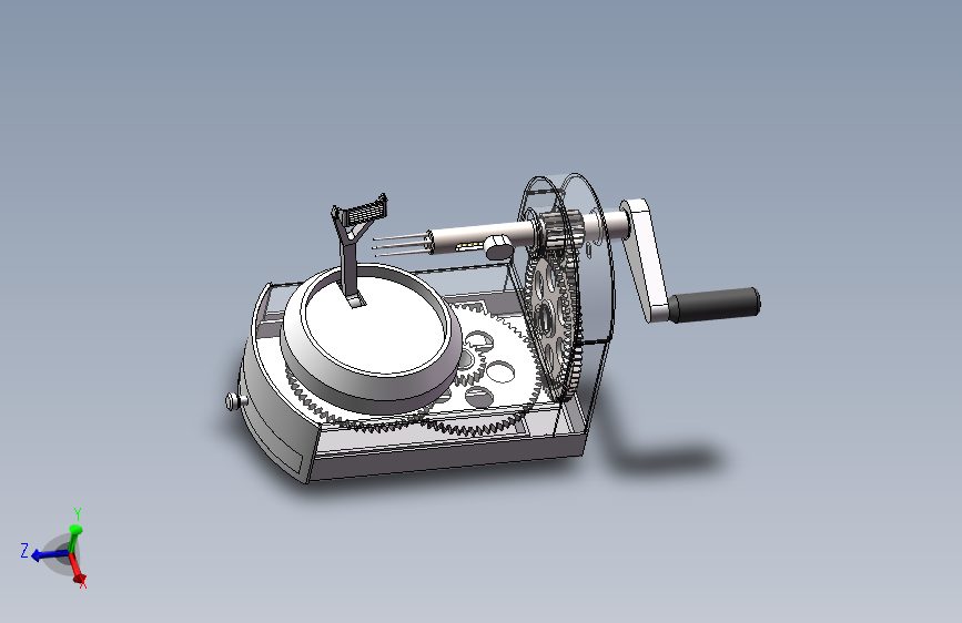 手摇苹果削皮机机械设计=763309=500