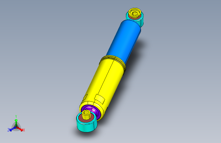 双筒式减振器三维模型=345506=5
