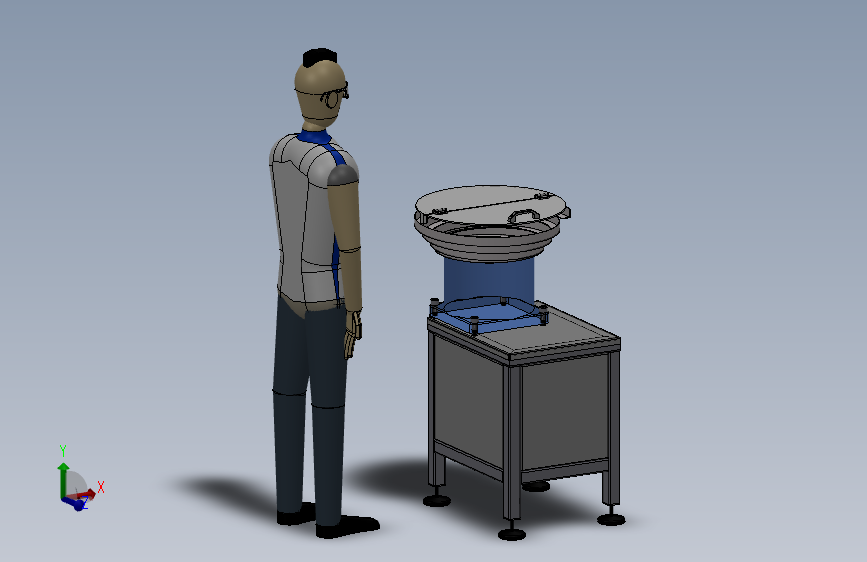 铁质的二极管震动盘设计模型=159638=30