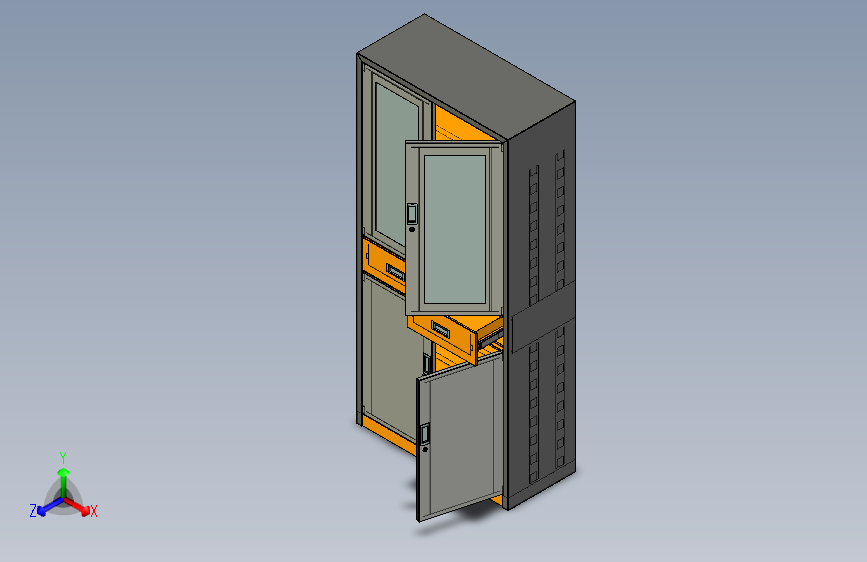 铁皮文件柜带抽屉 =1333791=30