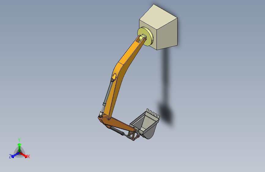 挖掘机挖斗PROE模型=124502=6