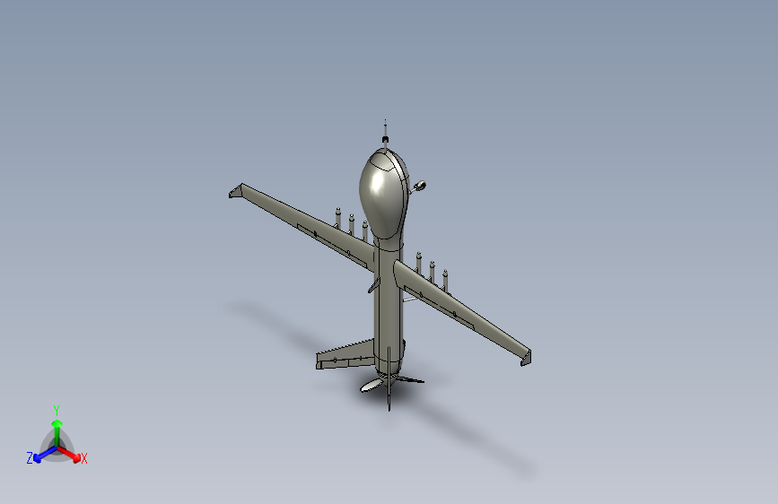 翼龙无人机模型=722688=20